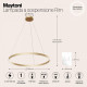 Подвесной светильник Maytoni Rim MOD058PL-L42BS4K
