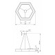 Подвесной светильник Эра Hexagon Б0050556