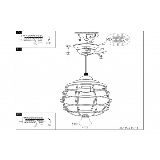 Подвесной светильник Eglo Bampton 49219
