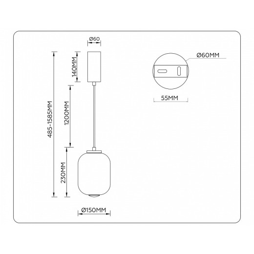 Подвесной светильник Ambrella Light LH LH11031