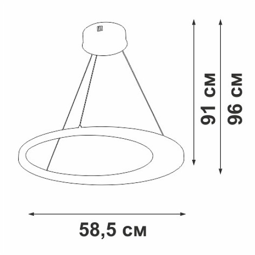 Подвесной светильник Vitaluce V2695 V2695-1/1S