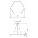 Подвесной светильник Эра Hexagon Б0050553
