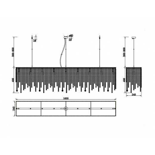 Подвесной светильник Maytoni Empress DIA002PL-09CH