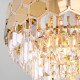 Подвесной светильник Eurosvet Ariana 10124/5 золото/прозрачный хрусталь Strotskis Smart