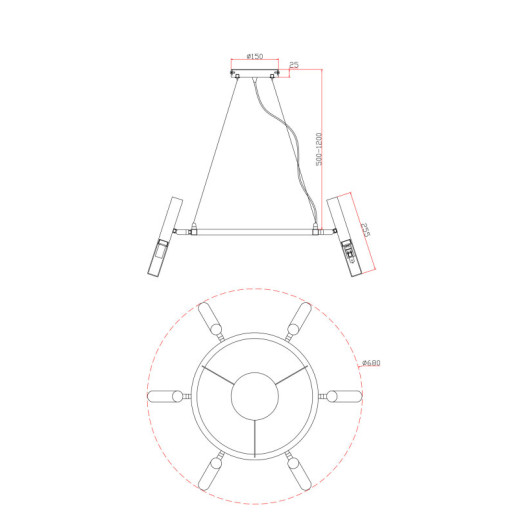 Подвесной светильник Freya Magnet FR6106PL-L13G