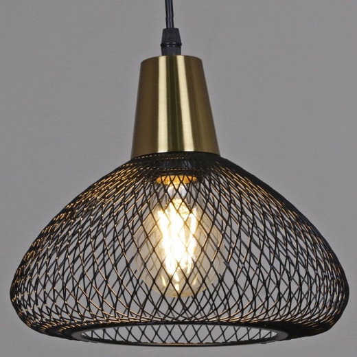 Подвесной светильник 03204-3.9-01 BK+COPPER