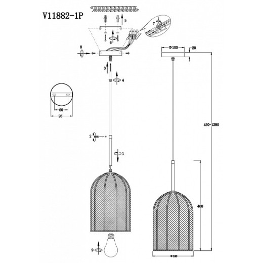 Подвесной светильник Moderli Yarn V11882-1P