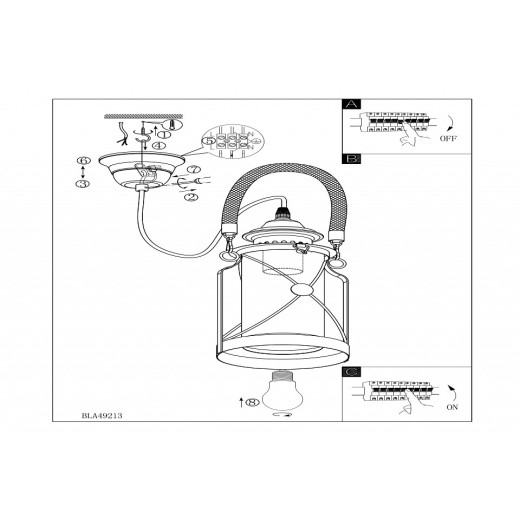 Подвесной светильник Eglo ПРОМО Bradford 49213