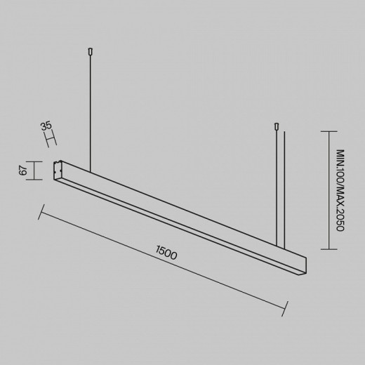 Подвесной светильник Maytoni Technical  LL312037