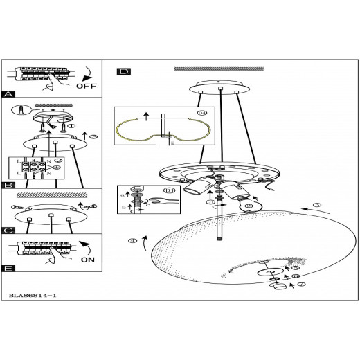 Подвесной светильник Eglo ПРОМО Optica 86814