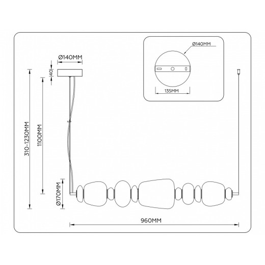 Подвесной светильник Ambrella Light LH LH53176