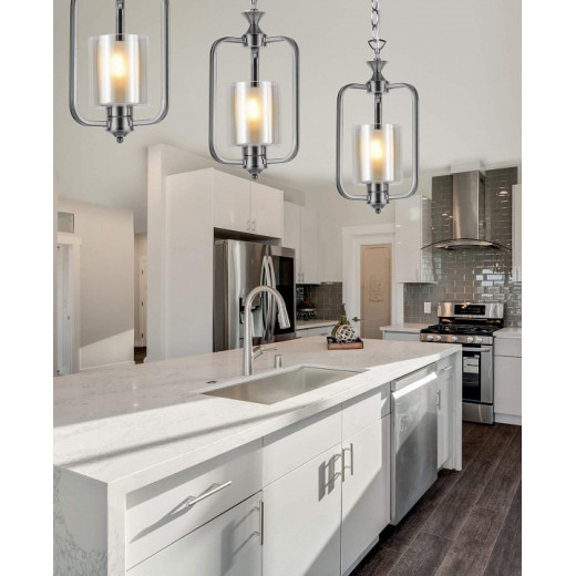 Подвесной светильник LUMINA DECO Atlanta LDP 1222-1 CHR+WT