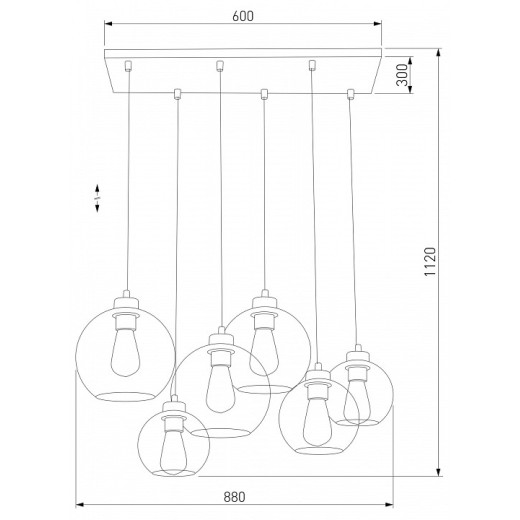 Подвесной светильник TK Lighting Cubus 2833 Cubus