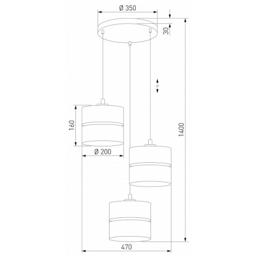 Подвесной светильник TK Lighting Linobianco 6575 Linobianco