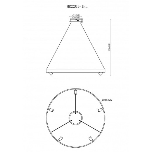 Подвесной светильник MyFar James MR2201-1PL