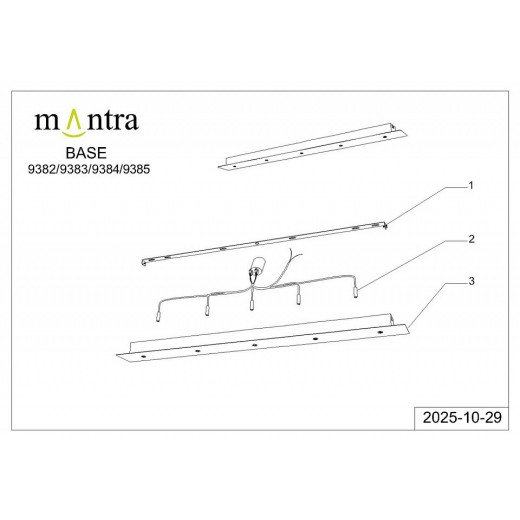 Подвесной светильник Mantra Arrecife 9384+9229 (5L)