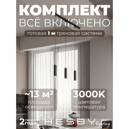 Комплект трековый Hesby Lighting Skylite №12 HSBL_kompl_S012_NI1B3K
