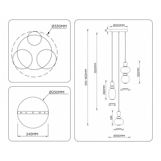 Подвесной светильник Ambrella Light LH LH53143