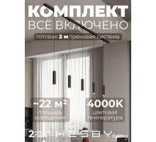 Комплект трековый Hesby Lighting Skylite №12 HSBL_kompl_S012_NI2B4K