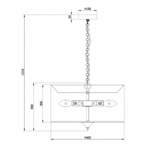 Подвесной светильник Maytoni Farn H428-PL-03-WG