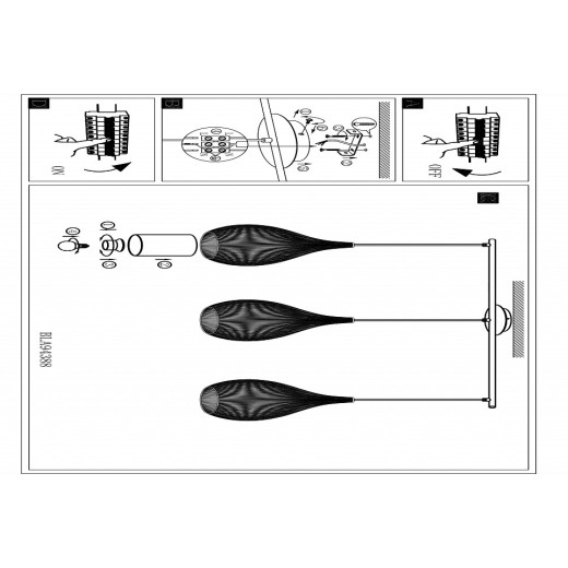Подвесной светильник Eglo Razoni 94389