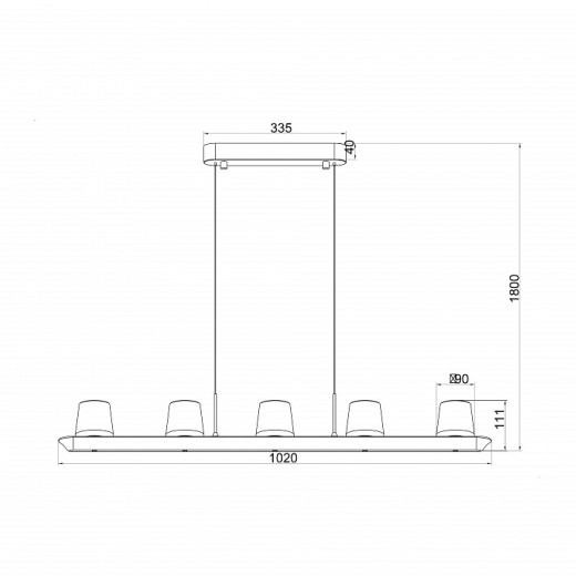 Подвесной светильник Mantra Alabastro 9435