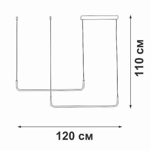 Подвесной светильник Vitaluce V2530 V2530-1/2S