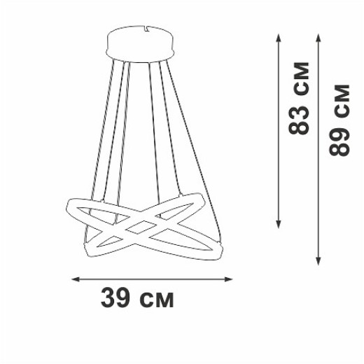 Подвесной светильник Vitaluce V2515DT V2515DT-1/2S