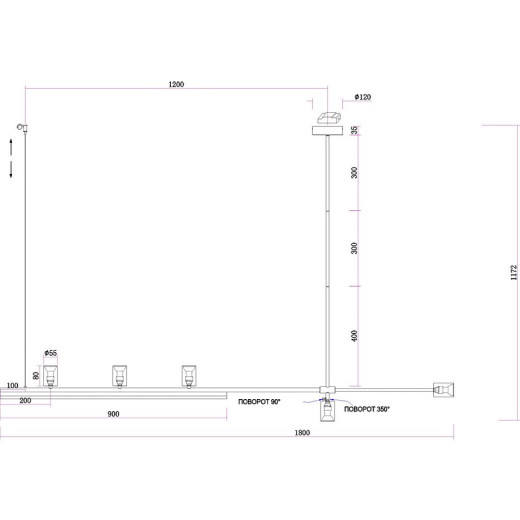 Подвесной светильник Kink Light Рия S07618-180,36