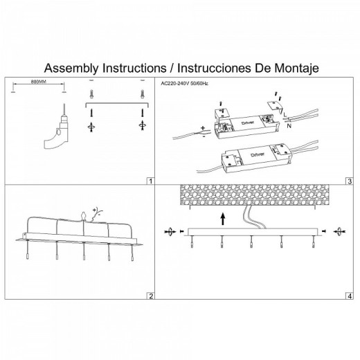 Подвесной светильник Mantra Arrecife 9384+9229 (5L)
