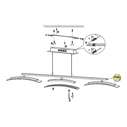 Подвесной светильник Globo Valeria 68102-3H