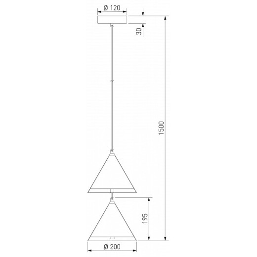 Подвесной светильник Eurosvet Peak 604052 LED бежевый