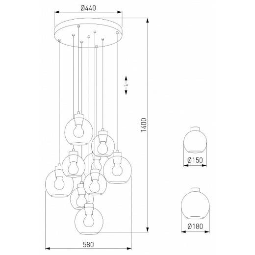 Подвесной светильник TK Lighting Cubus 10208 Cubus