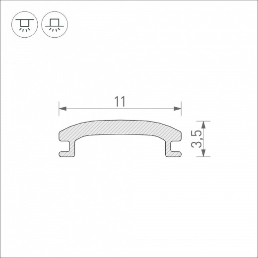 Рассеиватель Arlight A2-CONTOUR-PR 046369