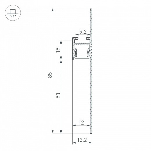 Профиль для плинтусов Arlight PLINTUS 041776