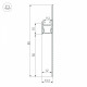 Профиль для плинтусов Arlight PLINTUS 041776