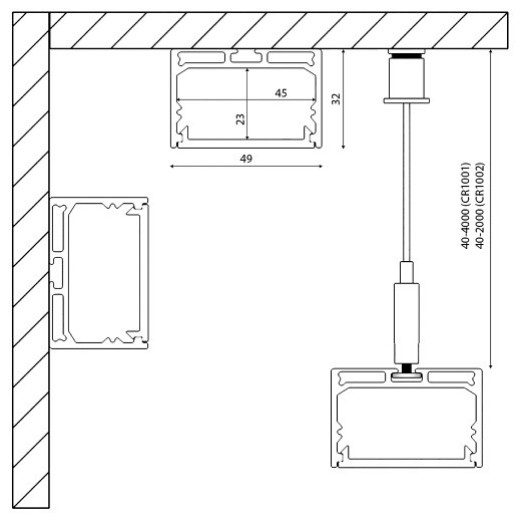 Профиль накладной DesignLed LS 00-00010367