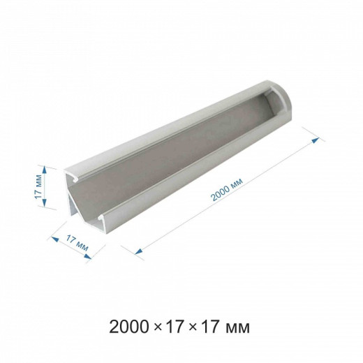 Профиль накладной угловой внутренний Apeyron Electrics  08-21-01