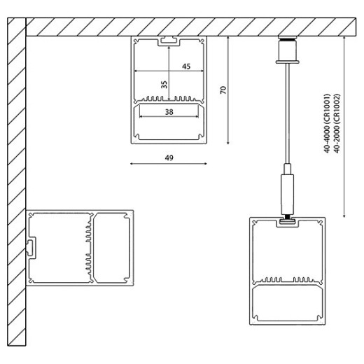 Профиль накладной DesignLed LS 00-00010370