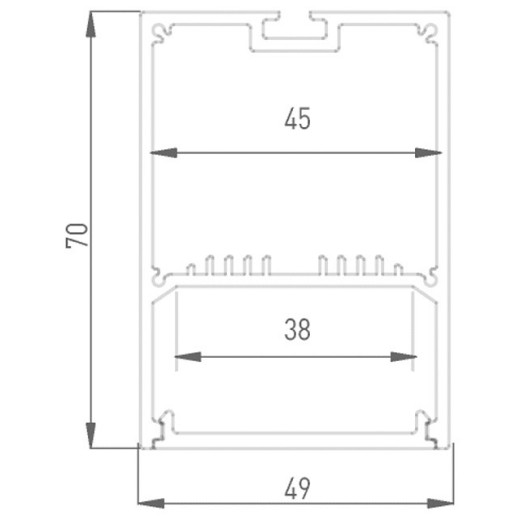 Профиль накладной DesignLed LS 00-00010370