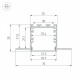 Профиль встраиваемый Arlight FANTOM 049950(1)
