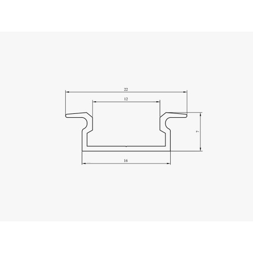 Профиль встраиваемый LEDS POWER  363644