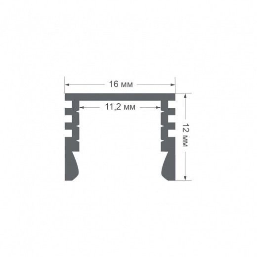 Профиль накладной Apeyron Electrics  08-10-01Ч