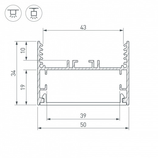 Профиль универсальный Arlight SL-LINE 29040
