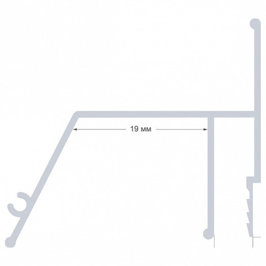 Профиль для контурной подсветки натяжного потолка Apeyron Electrics  08-60