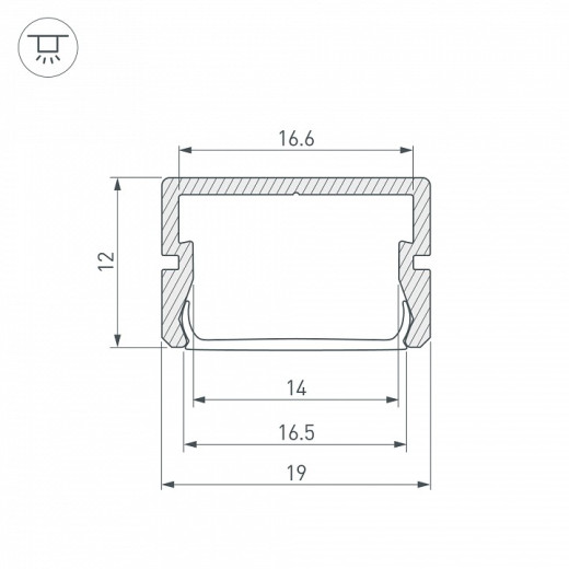 Профиль накладной Arlight SILER 058960