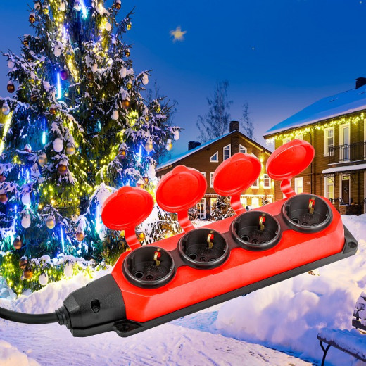 Удлинитель Эра  UK-4e-3x1,5-10m-IP44(KG)