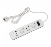 Сетевой фильтр Uniel S-GSR3-1,5 U2C1 WHITE/GREY UL-00012107