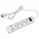 Сетевой фильтр Uniel S-GSR3-1,5 U2C1 WHITE/GREY UL-00012107