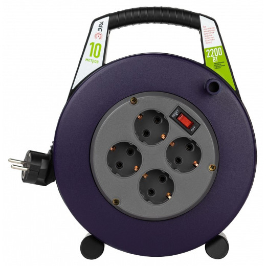 Удлинитель с выключателем Эра  BPx-4e-3x1-10m